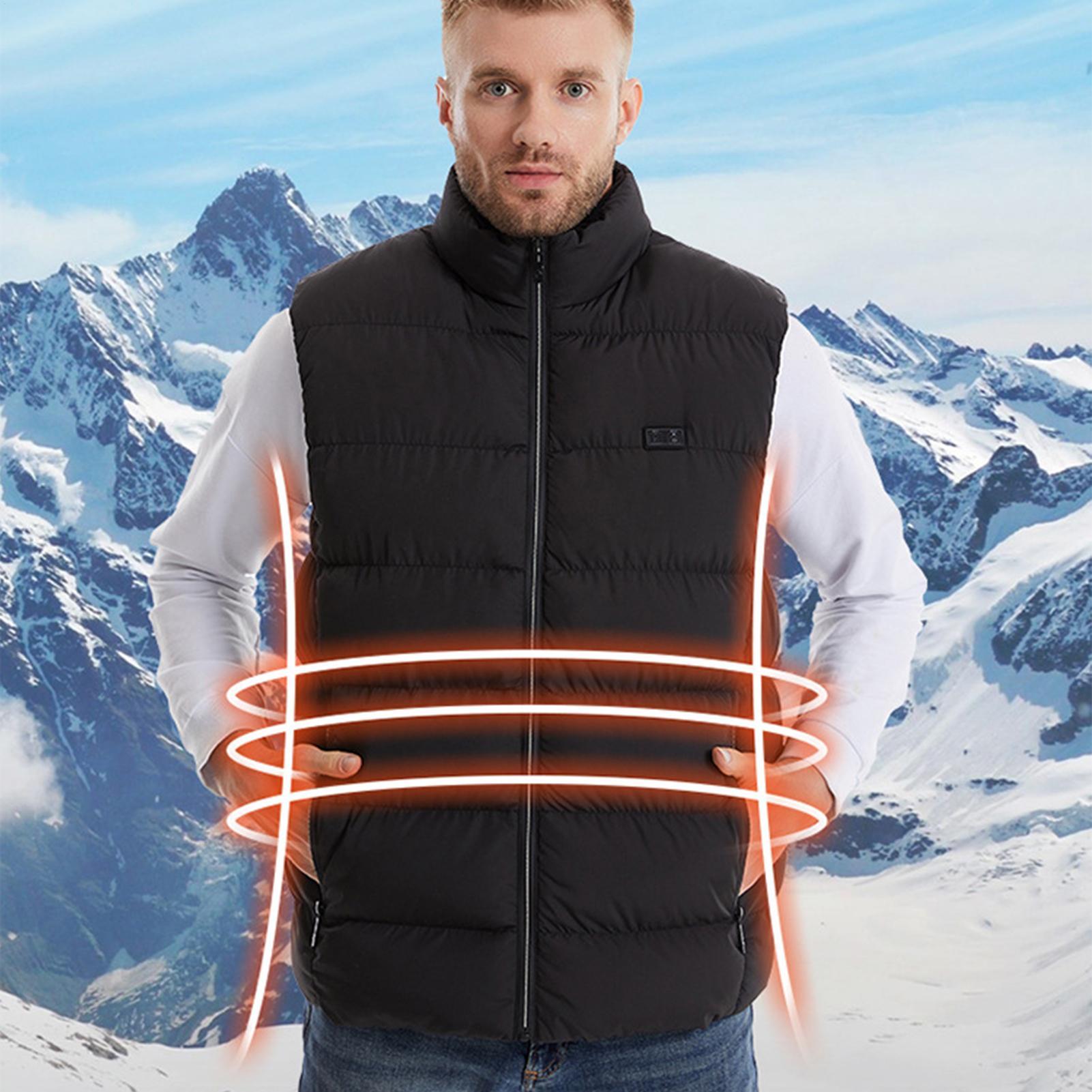 Winter Heated Vest Warm USB El - Cycling Heat Gear 评论和价格