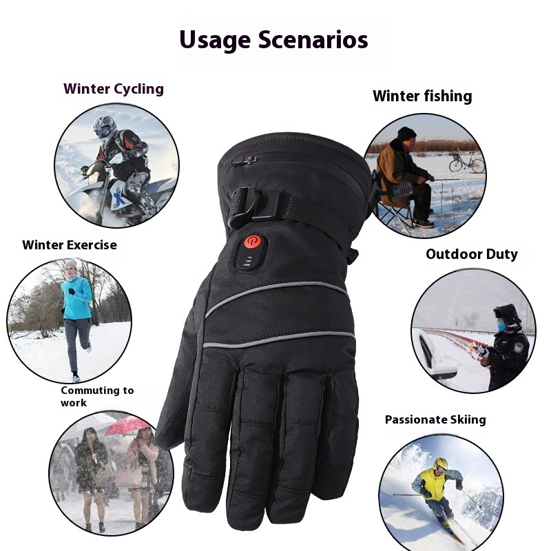 Touchscreen Heating Gloves Out - Cycling Heat Gear 评论和价格