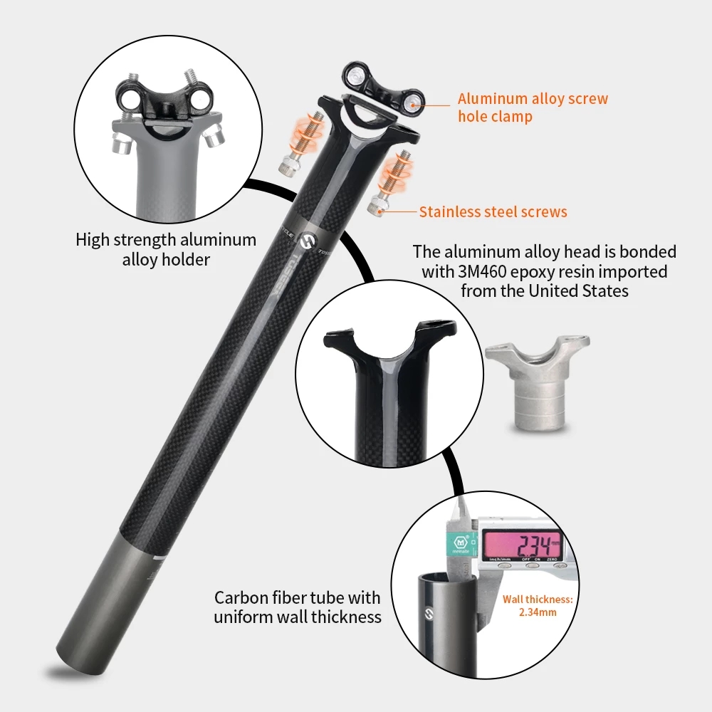 TOSEEK 3K Matte Full Carbon Fi - Carbon Fiber Saddle 评论和价格