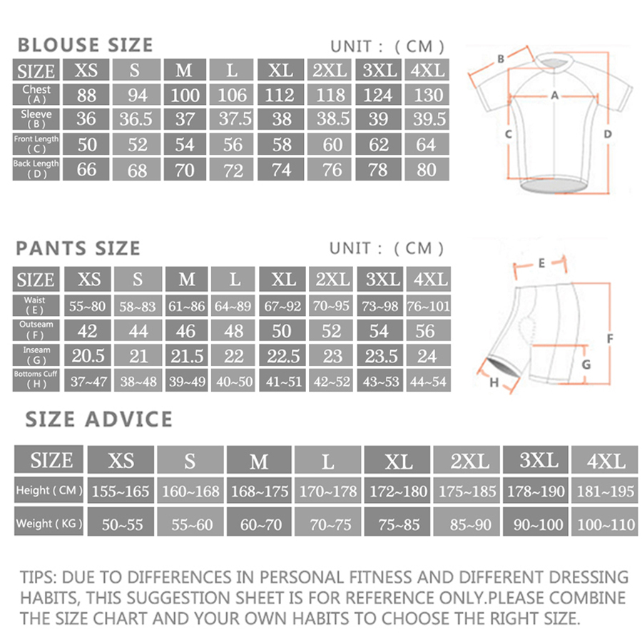 Rvouei Team 2026 Mens Summer S - Cycling Gear Leaderboard 评论和价格