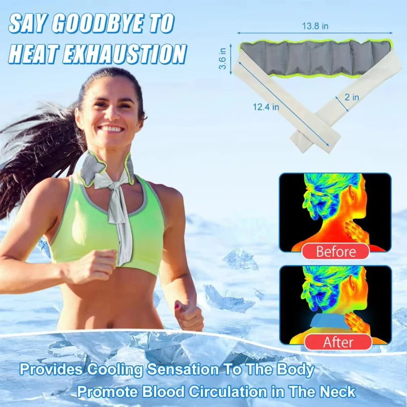Cooling Ice Scarf for Neck Col - Cycling Heat Gear 评论和价格