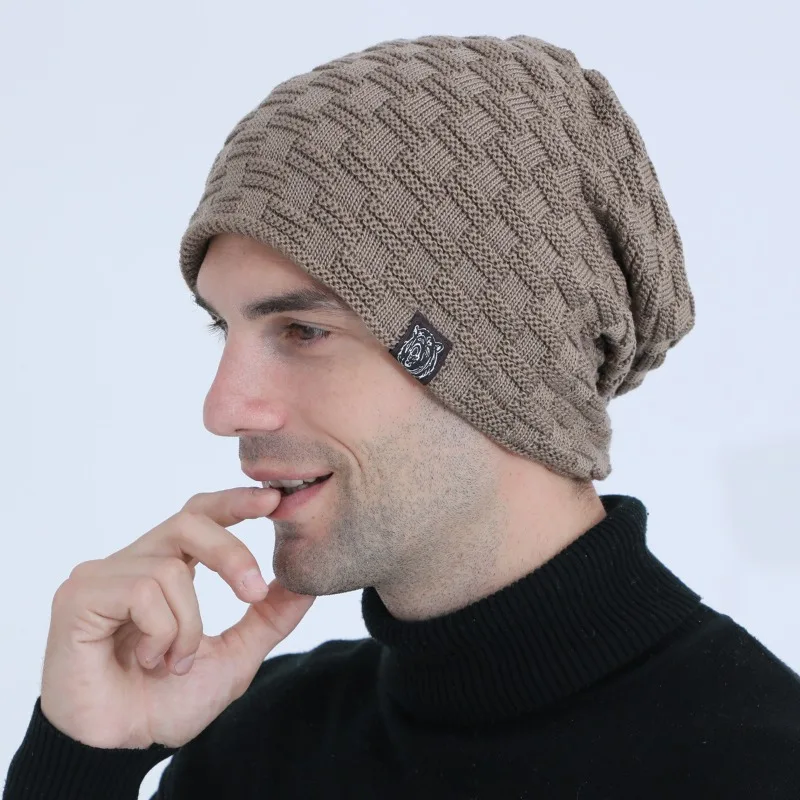 Mens Plush Lining Beanie Winte - Cycling Gear In Winter 评论和价格