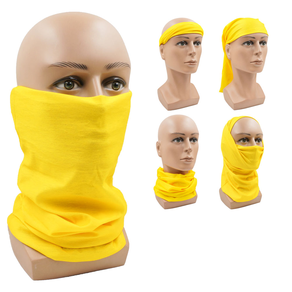 Yellow Multifunction Cycling N - Cycling Face Mask 评论和价格