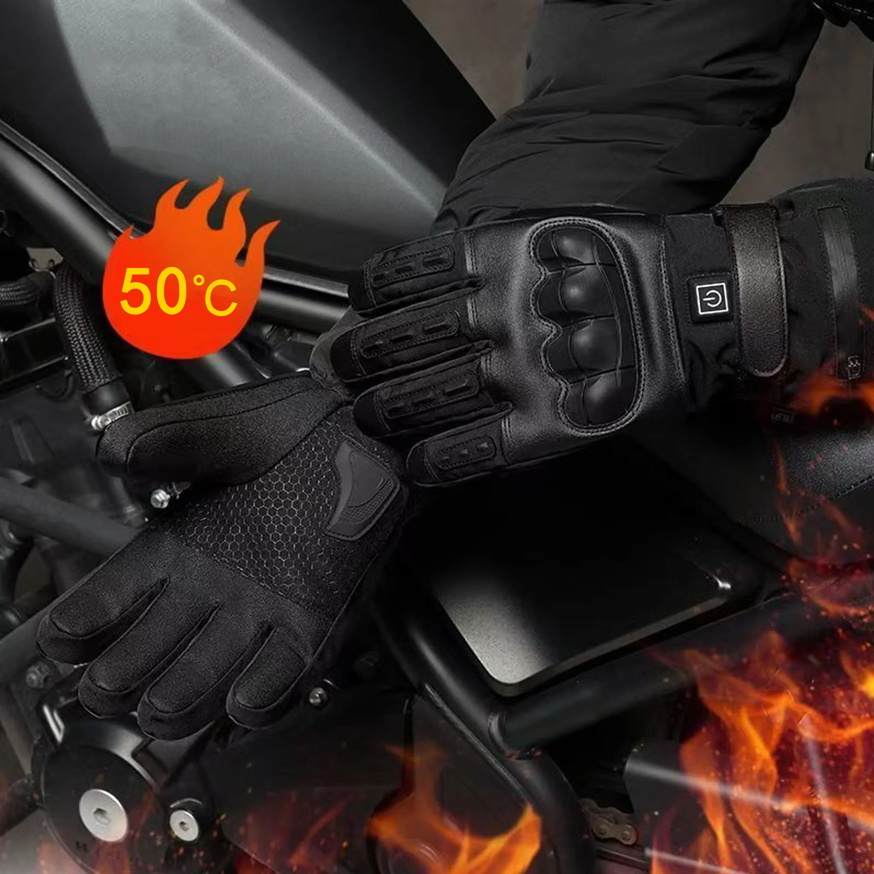 Heated Motorcycle Gloves for M - Cycling Heat Gear 评论和价格
